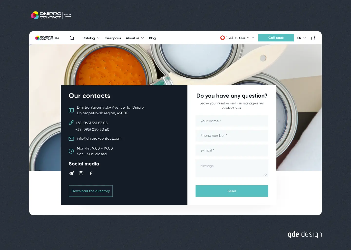 Dnipro Contact catalogue rebuilt for AI search citation
