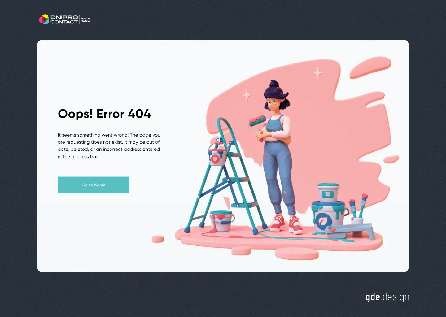 Dnipro Contact 404 page