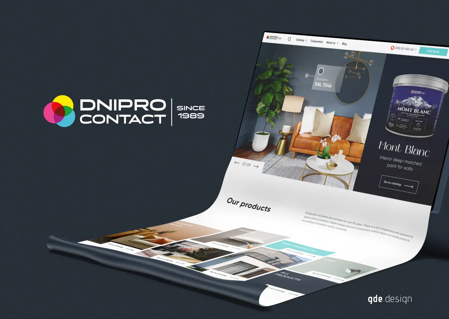 Dnipro Contact paint manufacturer — digital brand launch by Cinnaboner